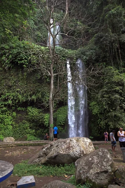 Sendang Gili Waterfall Lombok Island Indonesia Foot Mount Rinjani Rinjani — Stock Photo, Image