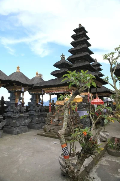 Templo Hindu Pura Luhur Batukaru Tabanan Bali Indonésia Templo Está — Fotografia de Stock