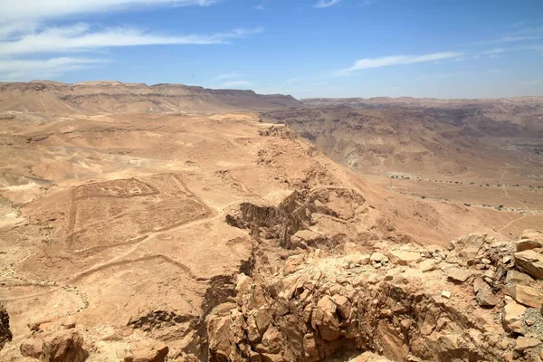 View Fortress Masada Desert State Israel — Stock Photo, Image