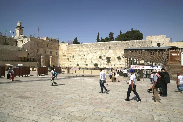 Wall Cry Kotel Maaravi Part Ancient Wall 485 Long Western — Stock Photo, Image