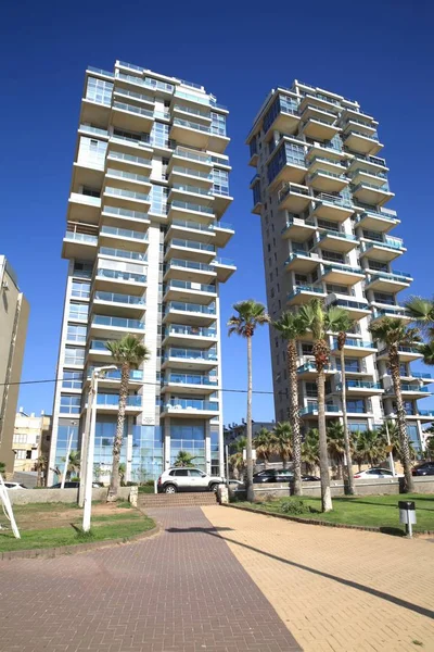 Novos Edifícios Bat Yam Cidade Satélite Antiga Cidade Tel Aviv — Fotografia de Stock