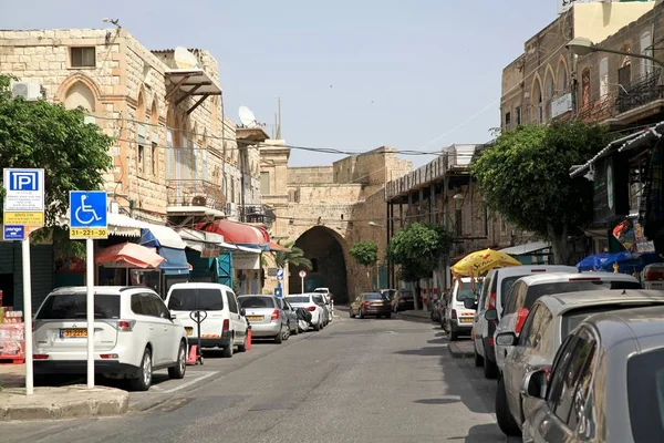 Narrow Streets Acre Ancient City State Israel Western Galilee — Stock Photo, Image