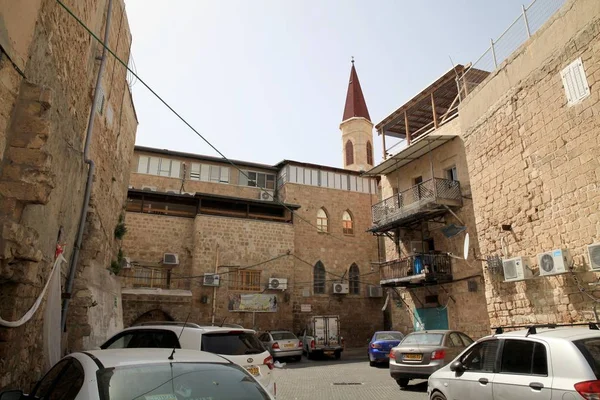 Las Calles Estrechas Acre Ciudad Antigua Del Estado Israel Galilea — Foto de Stock