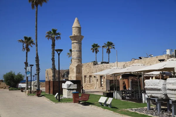 Opgravingen Van Caesarea Van Palestina Oude Stad Gelegen Aan Mediterrane — Stockfoto