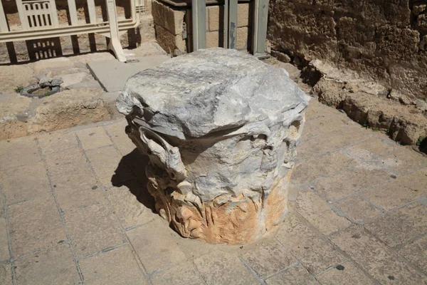 Excavations Caesarea Palestine Ancient City Located Mediterranean Coast Modern Israel — Stock Photo, Image