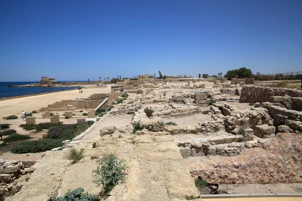 Opgraving Van Caesarea Van Palestina Een Oude Stad Gelegen Aan — Stockfoto