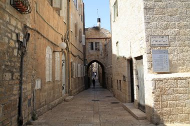 Kudüs, İsrail, eski şehir, sokaklar ve Binalar