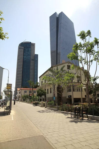 Tel Aviv Sokaklarının Fotoğrafları Ayrıca Tel Aviv Yaffa Srail Birleşik — Stok fotoğraf
