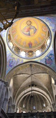 İç Kutsal Kabir Kilisesi (Kudüs Kilisesi İsa'nın Çilesi diriliş - orijinal adı ve hala ana Ortodoks Yunanlar ve Araplar arasında), Kudüs, İsrail