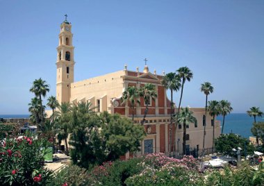 Görünümü, St. Peter Kilisesi (Fransisken Kilisesi Jaffa, Tel Aviv, İsrail parçası).