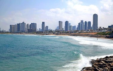 Tel Aviv Jaffa (Yaffa) üzerinden bir bakış. Jaffa eski İsrail ana noktalarından biridir ve en eski sürekli şehirler dünyanın yaşadığı. Şu anda, sadece şehir Tel Aviv - Yafa'nın olduğunu.