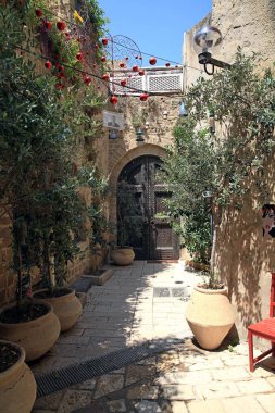 Sokaklar ve Jaffa, İsrail'in antik kentin avlusu