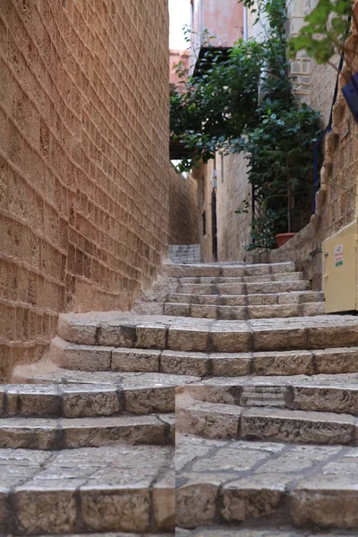 ヤッファの旧市街 ヤッファ Joppa の通り古代イスラエル共和国および最も古いの主な港の つは継続的に世界の都市居住 — ストック写真