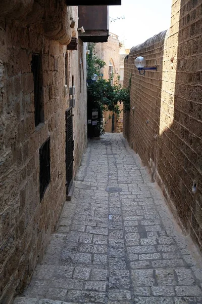 Strade Della Città Vecchia Jaffa Jaffa Joppa Uno Dei Principali — Foto Stock