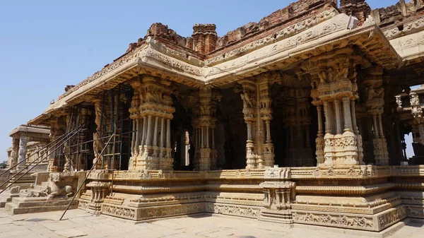 Virupakshi Chrám Hinduistický Chrám Věnovaný Shiva Který Nachází Hampi Břehu — Stock fotografie