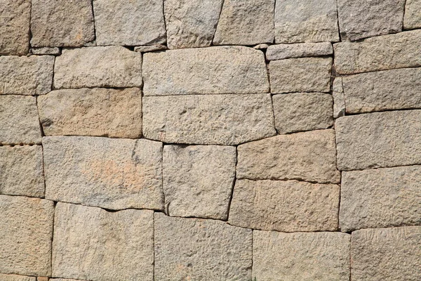 Amazing Masonry Stone Walls Ancient Craftsmen Which Has Been Preserved — Stock Photo, Image