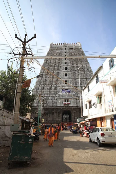 Ekambaranathar Temple Hindu Temple Dedicated Deity Shiva Worship Associated Five — Stock Photo, Image