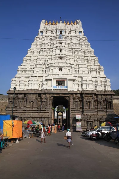 Templo Sri Varadaraja Perumal Dedicado Devaraja Swami Encarnação Vishnu Foi — Fotografia de Stock