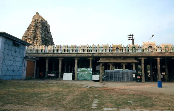 Kamakshi Amman Temploma Shiva Parvati Vágyakkal Teli Szemek Feleségének Egyik — Stock Fotó