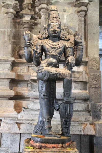 Rzeźby Posągi Świątynia Kamakshi Amman Jedna Postaci Żony Shivy Parvati — Zdjęcie stockowe