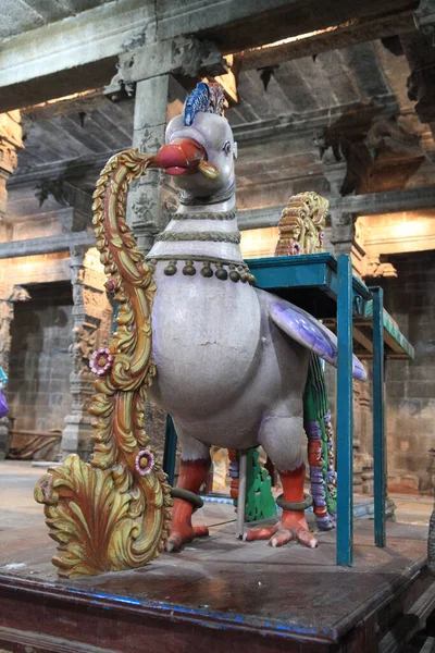 Esculturas Estátuas Templo Kamakshi Amã Uma Das Formas Esposa Shiva — Fotografia de Stock