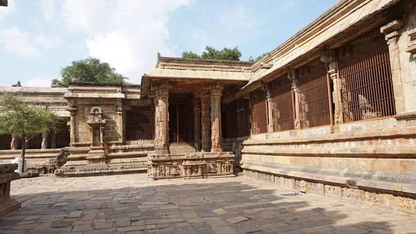 奇丹巴拉姆古城 印度最神圣的地方之一 它的首次被提及可追溯到公元前6世纪 但根据神话 它是为纪念跳宇宙之舞的湿婆领主而建造的 图库照片