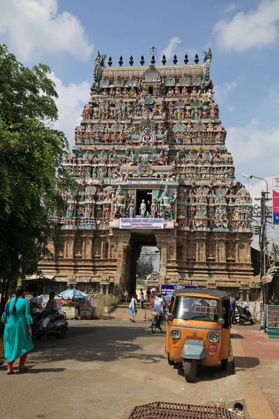 Nageswaraswamy Tapınağı Hindu Tapınağı Nagaraja Yılan Kral Kumbakonam Şehri Tamil — Stok fotoğraf