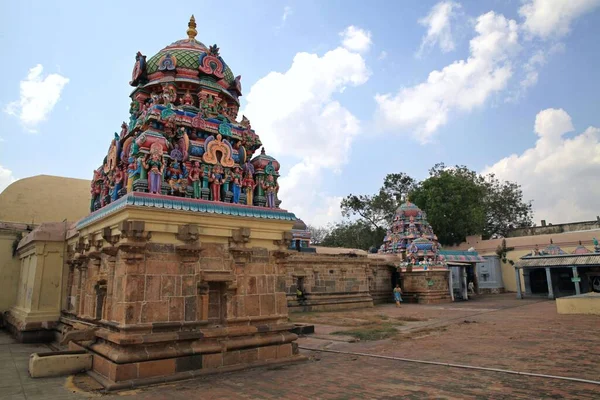 Świątynia Hinduistyczna Sarangapani Mieście Kumbakonam Południowe Indie — Zdjęcie stockowe
