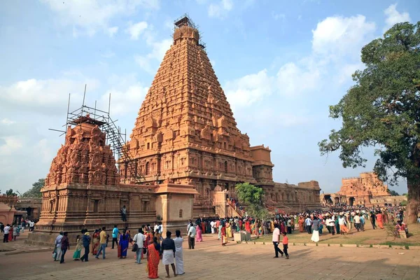 Brihandishwara Mandir Thajavur Tamil Nadu Indien Temple Anses Vara Det — Stockfoto