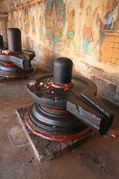 Shivalingams Brihandishwara Mandir Thajavur Tamil Nadu India —  Fotos de Stock