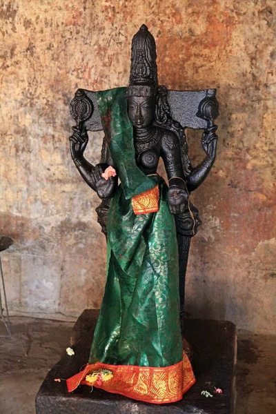 Kőszobrok Hindu Templomokban Tamil Naduban Dél Indiában — Stock Fotó
