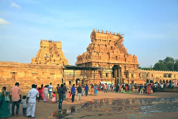 Brihandishwara Mandir Thajavuru Tamil Nadu Indie Chrám Považován Nejvýznamnější Nejlépe — Stock fotografie