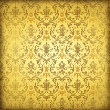 New Orleans Damask deseni duvar kağıdı parşömen kağıdı arka plan doku