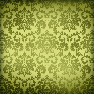 New Orleans Damask deseni duvar kağıdı parşömen kağıdı arka plan doku