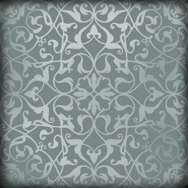 New Orleans Damask deseni duvar kağıdı parşömen kağıdı arka plan doku