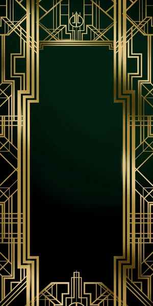 Große Gatsby Art Deco Film Film Inspiriert Hintergrund Poster Banner — Stockfoto