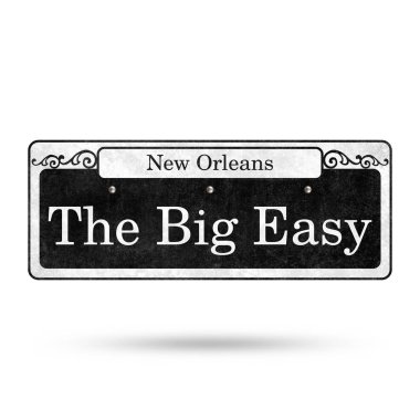 New Orleans Louisiana Fransız çeyrek geleneksel sokak işaretleri