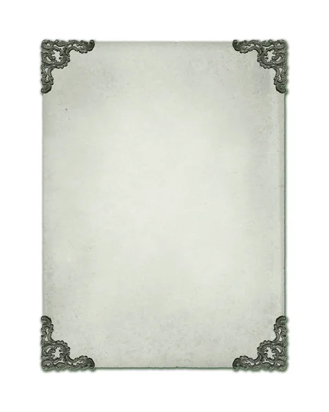 白色背景收藏的维多利亚羊皮纸纸 — 图库照片