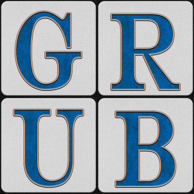 Numaraları sembolleri Fransız çeyrek New Orleans Louisiana tarihi ikonik sokak kaldırım döşeme alfabesi harfleri