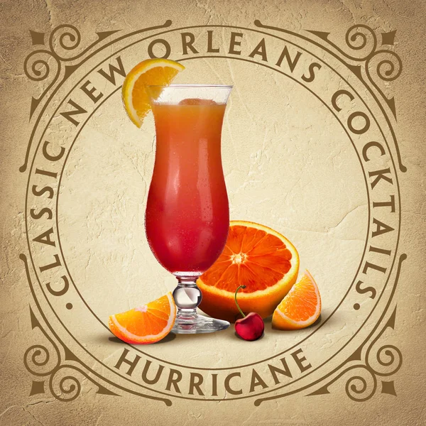 Classic New Orleans French Quarter Louisiana Cocktail Coaster Collection Fondo — Foto Stock
