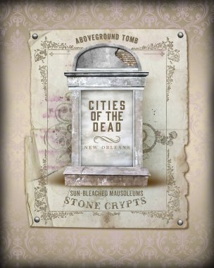 NOLA Culture Collection Digital Artwork Design New Orleans Louisiana Cuisine Cocktail Culture Background Damask Pattern Texture