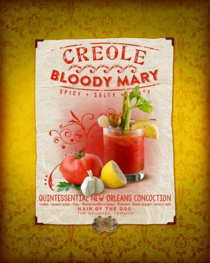 NOLA Culture Collection Digital Artwork Design New Orleans Louisiana Cuisine Cocktail Culture Background Damask Pattern Texture