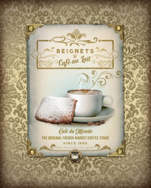 NOLA Culture Collection Digital Artwork Design New Orleans Louisiana Cuisine Cocktail Culture Background Damask Pattern Texture