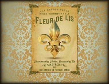 NOLA Culture Collection Digital Artwork Design New Orleans Louisiana Cuisine Cocktail Culture Background Pattern Damask Texture