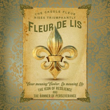 NOLA Culture Collection Digital Artwork Design New Orleans Louisiana Cuisine Cocktail Culture Background Pattern Damask Texture