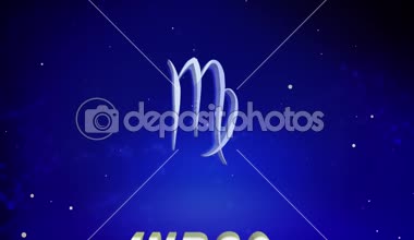 Başak burcu işareti animasyon. Astrolojik burcu Başak.