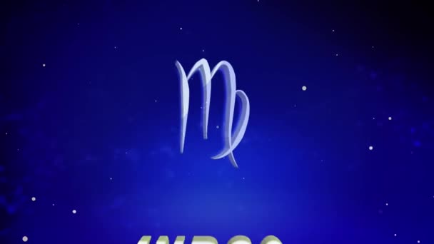 Virgo Animation Sign Zodiac Astrological Sign Zodiac Virgo — Stock Video