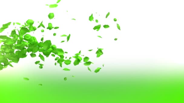 Inscripción Verde Natural Con Elementos Animación Hora Del — Vídeo de stock