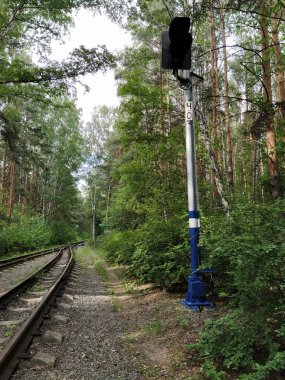 Demiryolunda trafik ışığı