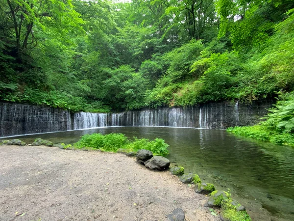 Shiraito Falls Una Atracción Turística Prefectura Nagano — Foto de Stock